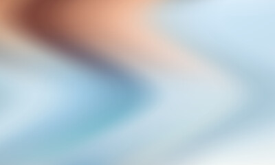 Abstract blurry background with soft pastel hues of peach pink and light blue creating a gentle dreamy and serene visual texture