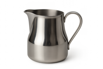 Stainless steel milk pitcher for coffee service