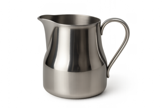 Stainless steel milk pitcher for coffee service