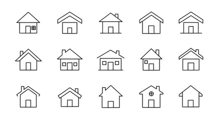 Modern single-floor villa floor plan illustration in CAD style viewed from above in a residential setting