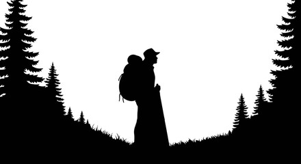 solo spirit adventurous journey begins amidst natures silent grandeur