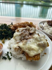 FRIED CHICKEN COVERED BY MAYONESE