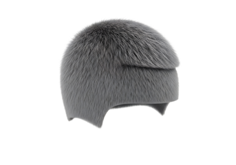 Microscopic view of a single pollen grain isolated on transparent background