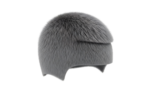 Microscopic view of a single pollen grain isolated on transparent background