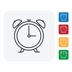 Alarm clock icons in vibrant colors reminding you to manage your time and stay on schedule for success, promoting productivity and efficiency