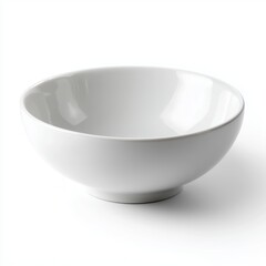 Empty White Ceramic Bowl
