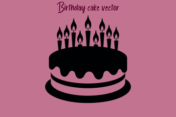 birthday cake with candles