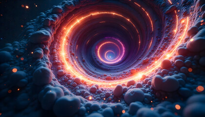 Cosmic vortex portal to light