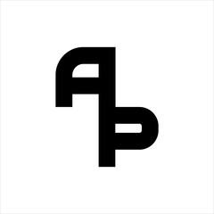 AP letter logo design