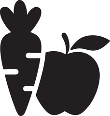 Fruit and vegetable doodle vector illustration for healthy eating, organic, and fresh design.