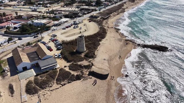 la hermosa playa del Palmar de Vejer en la costa de C&aacute;diz, Andaluc&iacute;a