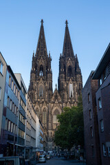 Fototapeta premium Cologne Cathedral Evening Front View