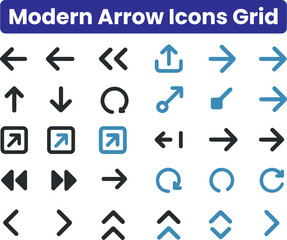 Arrow icon. Arrow vector collection. Arrow. Cursor. Modern simple arrows. Vector illustration.