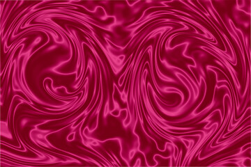 Vibrant magenta and deep red liquid swirls create an abstract, flowing pattern with glowing highlights, evoking a sense of dynamic movement and modern artistry