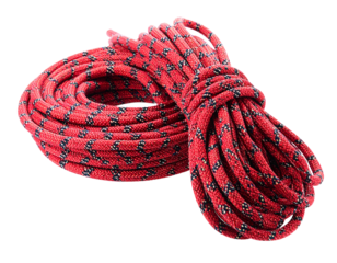 Climbing Rope Isolated on White Background for Safety and Adventure