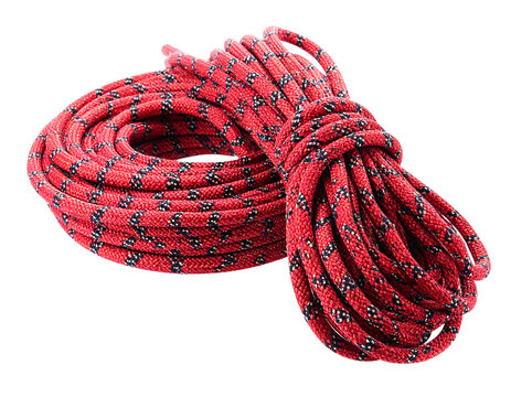 Climbing Rope Isolated on White Background for Safety and Adventure