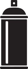 Graffiti spray can silhouette icon for urban art designs
