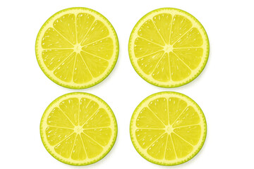 Fototapeta premium Fresh lime slices forming a vibrant pattern, highlighting healthy eating, citrus flavor, and vitamin c benefits
