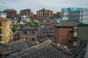 Fototapeta premium Rooftop of Old Seoul