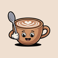 National Cappuccino Day coffee vector set with flat cappuccino cups, latte art patterns, steaming coffee scenes, quotes, café characters, pastries, and whimsical coffee designs