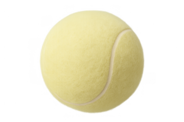 Tennis ball on transparent background representing sport, competition, activity, game, and recreation