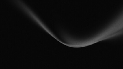 smooth and elegant sinusoidal waveform in grayish gradient across an infinite black background...