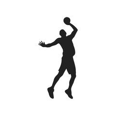 handball sport silhouette