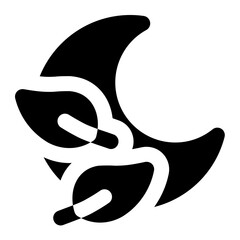 moon icon for illustration