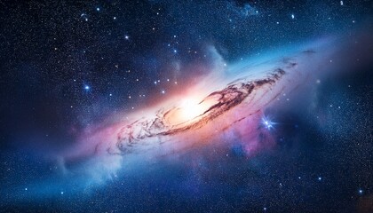 Fototapeta premium Cosmic Background With A Nebula In Deep Space