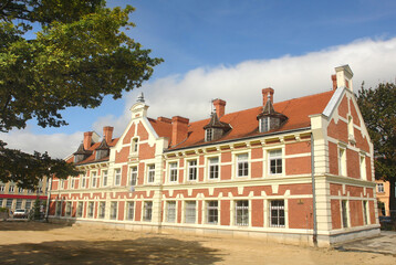 Town Hall in Starogard Gdański – the current town hall building dates back to the early 19th century, built on Gothic foundations, Poland