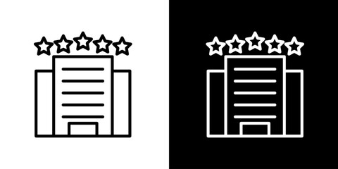 Hotel Icon Set High-Quality Vector Illustrations for Luxury Accommodation and Travel Concepts