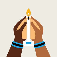 Inclusive memorial poster vector for Transgender Day of Remembrance featuring typographic name tribute and floral wreath with ribbon