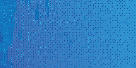 Abstract blue digital background with a pattern of small circles and vertical lines