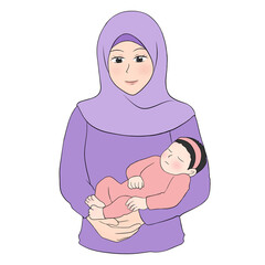 new mother holding baby