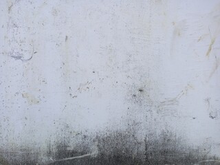 Gritty White Wall with Dark Moisture Stain Border