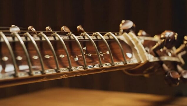 Sitar indian classical music instrument strings melodic traditional performance culture asia india  100