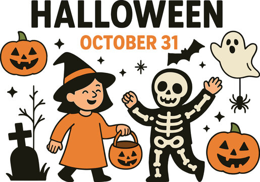 On October 31st, Halloween is a thrilling and enjoyable holiday where people don costumes, carve pumpkins, and go trick‑or‑treating, enjoying candy, spooky decorations, and haunted fun