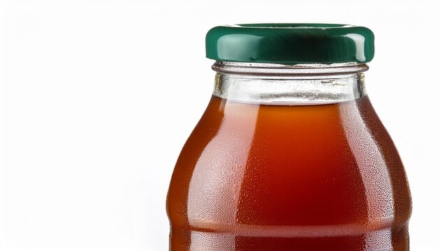 bottle of mexican jarritos brand tamarind soda isolated on a white background