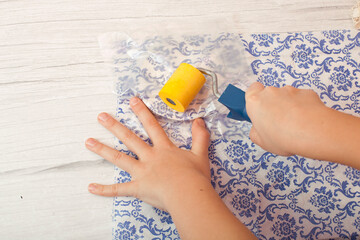 Step by step. How to create a wooden decoration. Step 4 from 13.