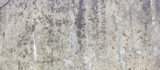 Severe Dark Water Stain on Aged Concrete Wall Texture
