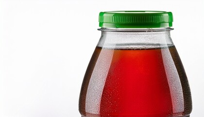 plastic bottle of dr pepper pepper carbonated soft drink soda isolated on a white background