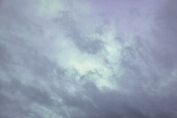 Sky covered by storm clouds
