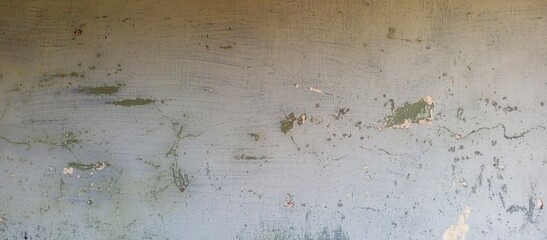 Subtle Cracks on Old Light Blue Green Wall Texture