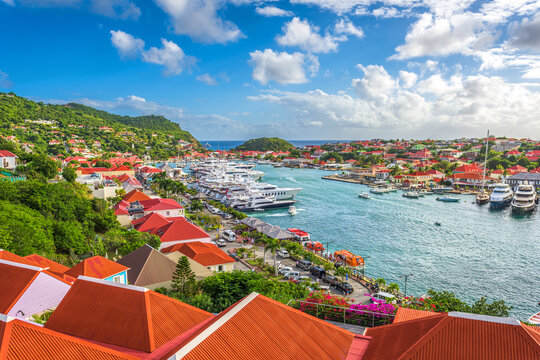 Gustavia, St. Barths Town Skyline at the Harbor 563