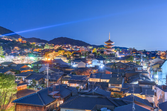 Kyoto, Japan in Higashiyama at Night 513