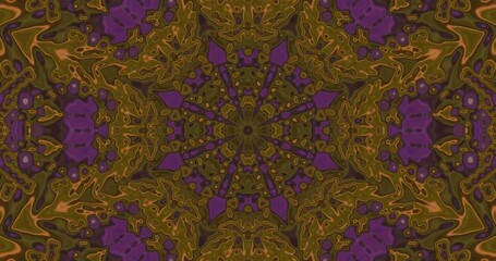 Colorful tunnel video loop creates mesmerizing endless motion in a unique kaleidoscopic pattern featuring vibrant tones