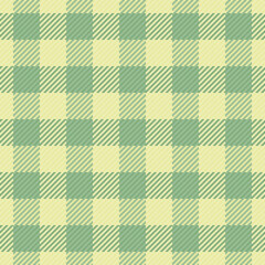Classic plaid pattern in soft green and yellow. Perfect for backgrounds, textiles, and designs needing a touch of rustic charm and visual texture.