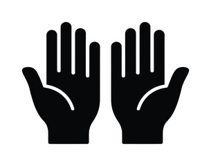 Raised Hands Symbol Vector Illustration