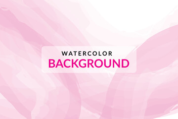 Soft pink watercolor texture background with subtle brush strokes and a white overlay featuring the words watercolor background