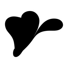 A solid style icon depicting a stem